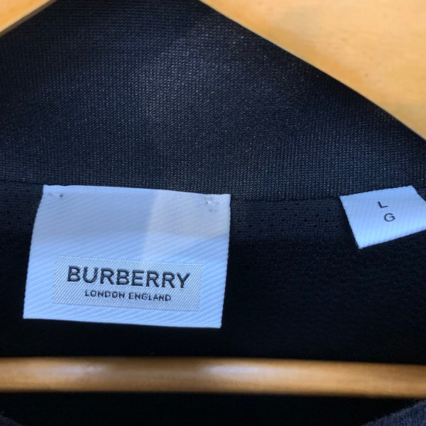 バーバリー Burberry Fawfield Jacket 8054316 ジャージ ブラック Lサイズ 201MT-3279