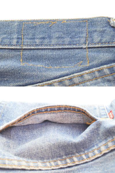 リーバイス LEVI'S 70's 501 66後期 70s ボタン裏6 ポケット裏チェーン 赤耳 セルビッジ デニム ブルー 34/34 103MB-526