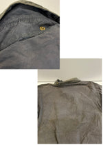 バブアー BARBOUR 90's 90年代 3ワラント BORDER ボーダー ワックス コットン オイルドジャケット コート VINTAGE ヴィンテージ ジャケット ネイビー 101MT-5343