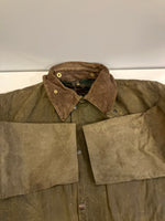 バブアー BARBOUR 90's 90年代 3ワラント NORTHUMBRIA ノーザンブリア ワックス コットン オイルドジャケット ハーフコート VINTAGE ヴィンテージ A400 C42 ジャケット カーキ 101MT-5238