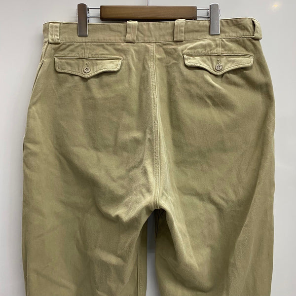 【曜日割引対象外】 ミリタリー MILITARY フランス軍 FRENCH ARMY M-52 Chino チノパン ベージュ 46サイズ 201MB-1173 VB
