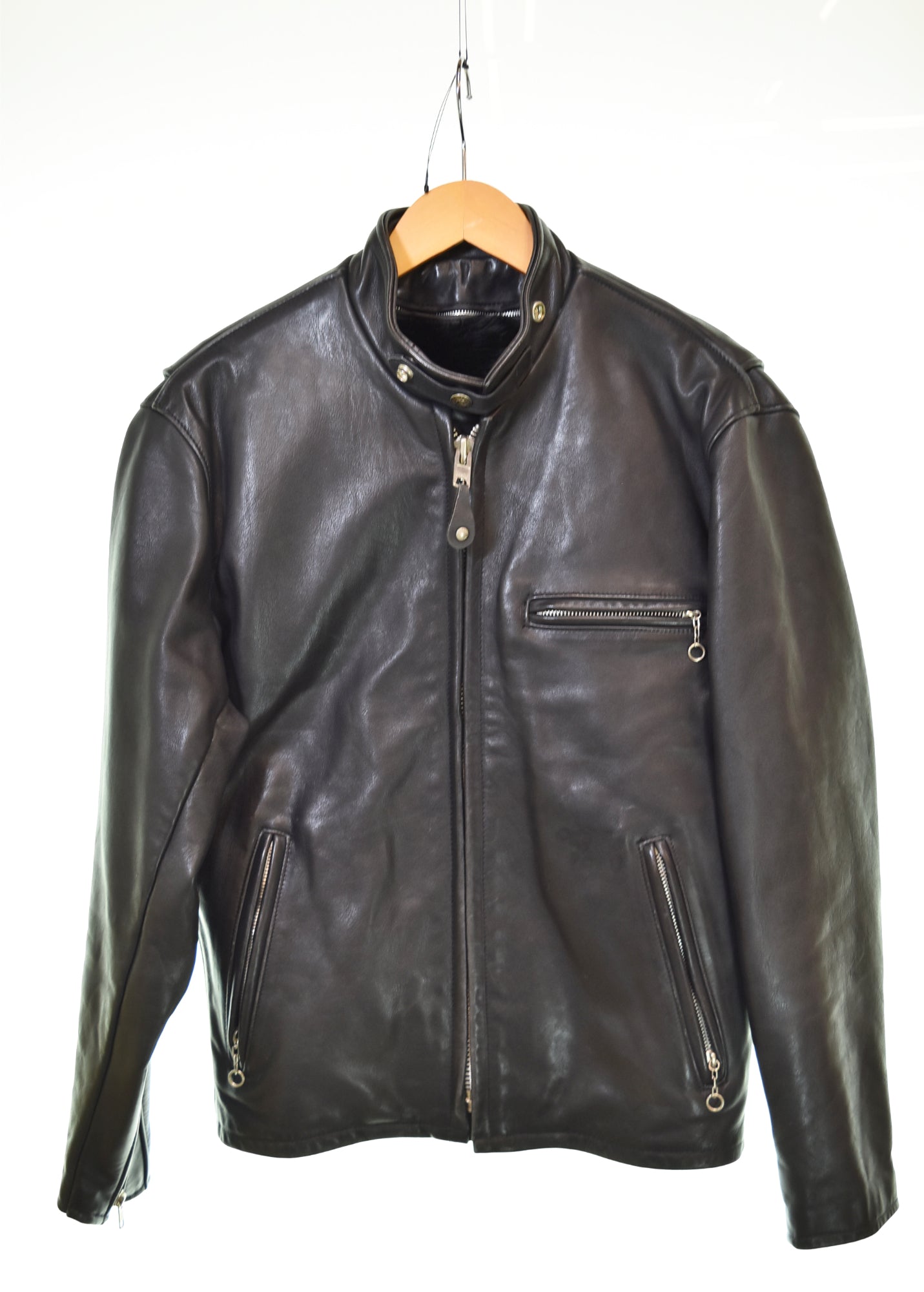 ショット SCHOTT 141 ボアライナー付 レザー シングル ライダース