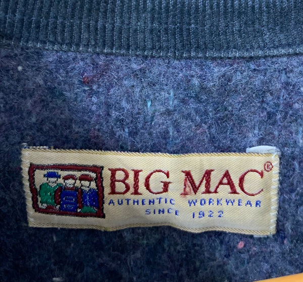 ビッグマック BIG MAC 90s カバーオール デニムジャケット 襟コーデュロイ ブランケット ヴィンテージ ジャケット ブルー 201MT-2330