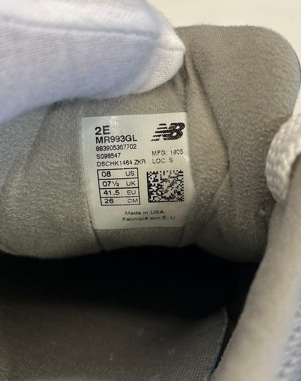 ニューバランス new balance 993 Gray グレー USA製 アメリカ製 MR993GL メンズ靴 スニーカー グレー 26cm 101sh-2250