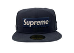 シュプリーム SUPREME 24AW JERSEYS BOX LOGO ジャージーズ ボックス ロゴ New Era ベースボール キャップ 帽子 紺 帽子 メンズ帽子 キャップ 刺繍 ネイビー 104H-68