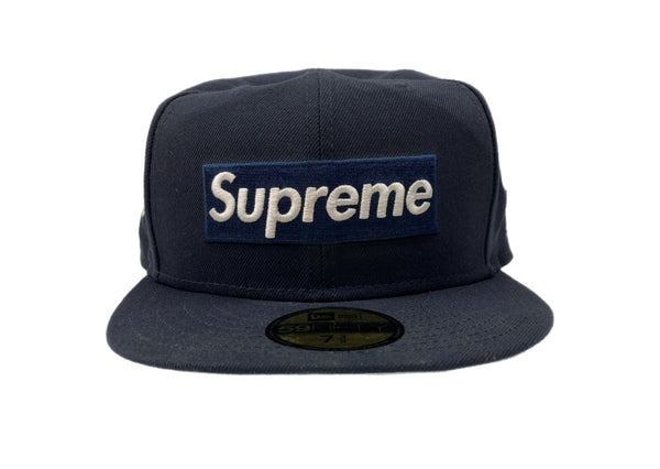 シュプリーム SUPREME 24AW JERSEYS BOX LOGO ジャージーズ ボックス ロゴ New Era ベースボール キャップ 帽子 紺 帽子 メンズ帽子 キャップ 刺繍 ネイビー 104H-68
