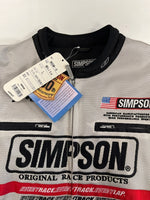 シンプソン SIMPSON Mesh Jacket メッシュジャケット バイカージャケット レーシングジャケット 白 NSM-3 ジャケット ホワイト Lサイズ 101MT-5223