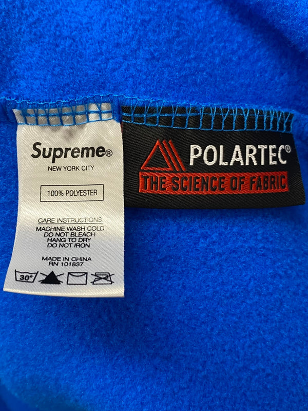 シュプリーム SUPREME ポーラテック フーデッド スウェットシャツ Polartec Hooded Sweatshirt パーカ ブルー Lサイズ 201MT-3373