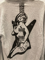 ヒステリックグラマー HYSTERIC GLAMOUR GUITAR GIRL ギターガール パーカー プルオーバー ロゴプリント バックプリント 02203CF11 パーカ グレー Sサイズ 101MT-3003