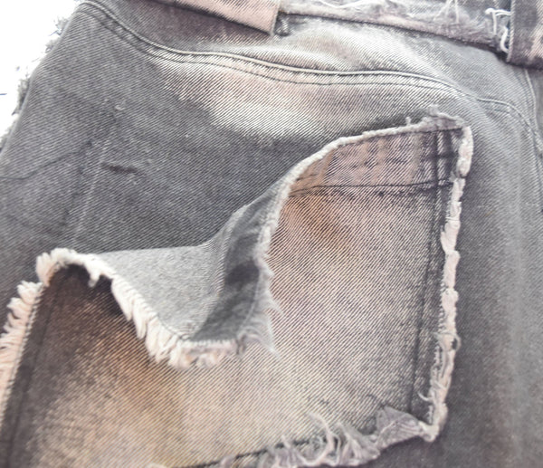 ノーフェイススタジオ nofaithstudios フレアデニム Y2K デニムパンツ デニム ブラック LLサイズ 103MB-578