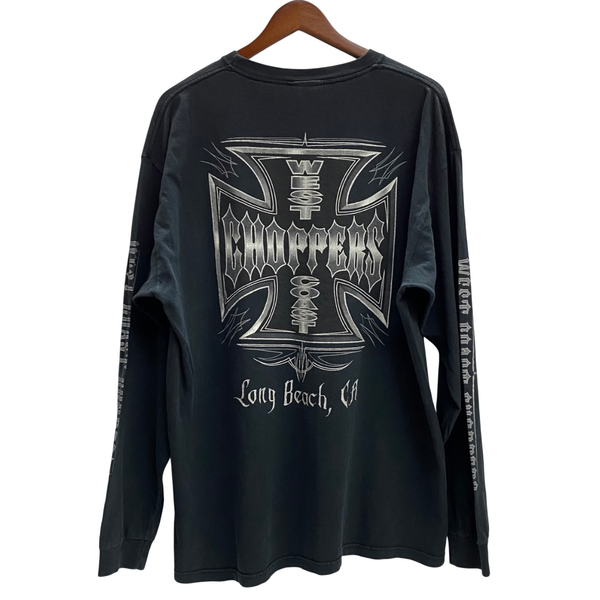 【曜日割引対象外】 ウエストコーストチョッパーズ WEST COAST CHOPPERS JESSE WHO 00's メキシコ製 ロンT ブラック XLサイズ 201MT-3718 VB