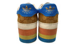 アディダス adidas × グッチ GUCCI 22SS ガゼル GAZELLE 707873 UWV20 ローカット 厚底 GG モノグラム GG柄 総柄 ベージュ系 HQ7085 レディース靴 スニーカー マルチカラー 25.5cm 104S-994