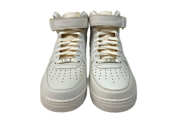 ナイキ NIKE 10年製 AIR FORCE 1 MID 07 エア フォース ミッド ベルト シューズ 白 315123-111 メンズ靴 スニーカー ホワイト 27.5cm 104S-1019