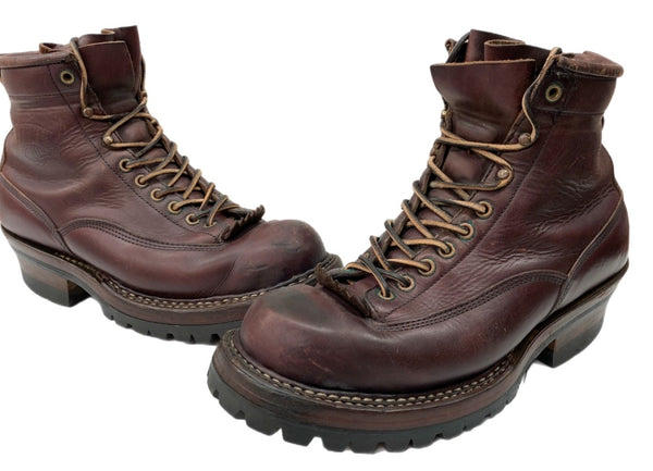 ホワイツブーツ WHITE'S BOOTS 6"SMOKE JUMPER スモーク ジャンパー Vibramソール レースアップ 革靴 シューズ 茶 350VLTT メンズ靴 ブーツ ワーク ブラウン サイズ 9E 104S-771