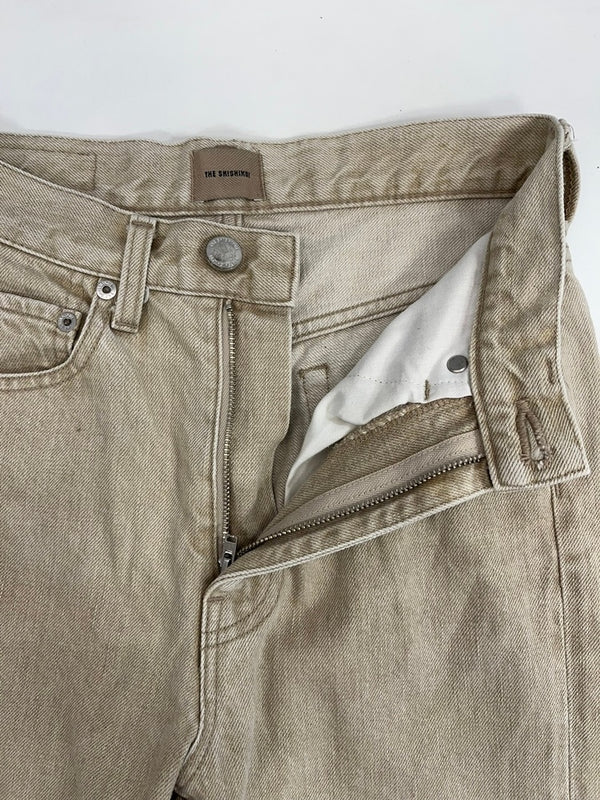 シシクイ THE SHISHIKUI straight denim pants ストレートデニムパンツ  SH-001D デニム ベージュ 101LB-16