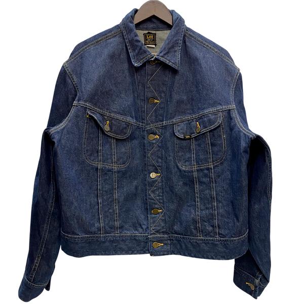 【曜日割引対象外】 ヴィンテージ vintage LEE 60's 101-J 濃紺 デニムジャケット ジャケット ブルー 48サイズ 201MT-4892 VB
