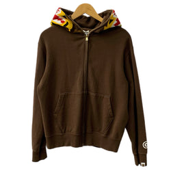アベイシングエイプ A BATHING APE Tiger Full Zip Hoodie 虎柄 パーカ ブラウン Sサイズ 201MT-4310