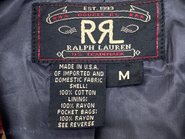 ダブルアールエル RRL 90s 90年代 三ツ星タグ 3B JACKET テーラード センターベント ヴィンテージ VINTAGE ラルフローレン RALPH LAUREN コットン USA製 マドラスチェック ブラウン系 BROWN 茶色 ジャケット マルチカラー Mサイズ 104MT-2033