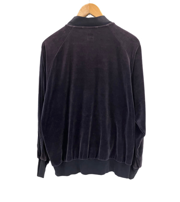 アディダス adidas 00’s Y2K ベロア トラックジャケット ジャージ 金刺繍 トレフォイルロゴ ジャージ パープル Sサイズ 101MT-5154