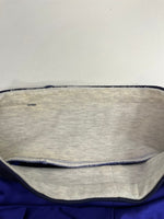 アディダス adidas 90s 90年代 デサント製 トレフォイルビッグロゴ ヴィンテージ vintage プルオーバー モックネック スウェット ブルー Lサイズ 101MT-4518