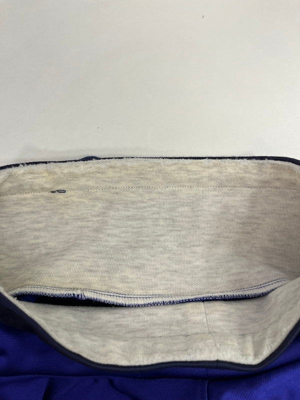 アディダス adidas 90s 90年代 デサント製 トレフォイルビッグロゴ ヴィンテージ vintage プルオーバー モックネック スウェット ブルー Lサイズ 101MT-4518