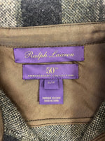 ラルフローレン RalphLauren purple label パープルレーベル 50th anniversary collection チェックシャツ シャツジャケット 緑 長袖シャツ グリーン Sサイズ 101MT-4809