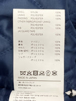 ダブルタップス WTAPS 22AW TEAM JACKET NYLON.T WILL. UT813 チーム ナイロン ツイル ブルゾン 中わた NAVY 紺 222TQDT-JKM01 SIZE03 ジャケット 刺繍 ネイビー 104MT-751