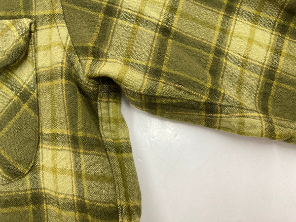 ペンドルトン PENDLETON 60's 60年代 Vintage ヴィンテージ ボードシャツ 開襟 オープンカラー ウールシャツ 緑 長袖シャツ チェック グリーン Mサイズ 104MT-1313