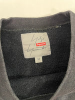 シュプリーム SUPREME ×Yohji Yamamoto Crewneck ヨウジヤマモト クルーネック スウェットシャツ ロゴ スウェット ブラック Mサイズ 101MT-5354