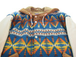 コムデギャルソン COMME des GARCONS JUNYA WATANABE × PENDLETON ジュンヤワタナベ 22AW AZTEC COAT モッズコート 切替 WJ-C005 コート マルチカラー SSサイズ 103MT-3285