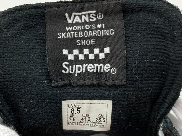 シュプリーム SUPREME × VANS バンズ 24SS Skate Sid S シド スケート スエード ローテク ローカット シューズ 黒 VN000MQ8CJK メンズ靴 スニーカー ブラック 26.5cm 104S-1017