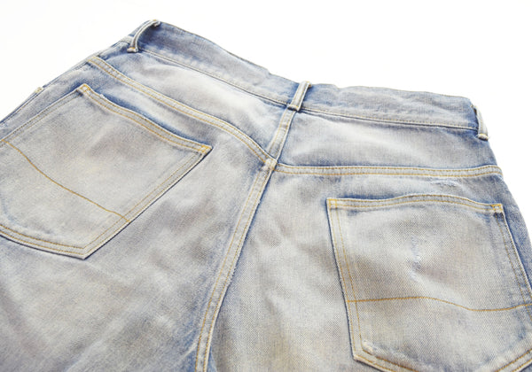 アンセルム ANCELLM  SELVEDGE TAPERED 5P DENIM PANTS デニムパンツ 青 デニム ブルー 3 103MB-382