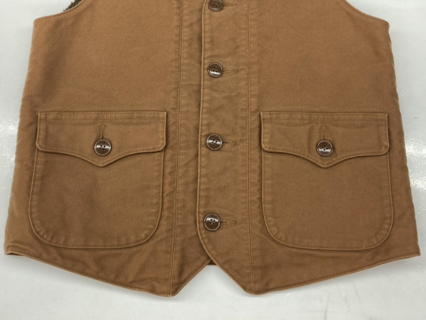 クーティー COOTIE WOOL VEST ウール ベスト 裏地ウール アウター インナー 茶 ベスト 無地 ブラウン Mサイズ 104MT-893