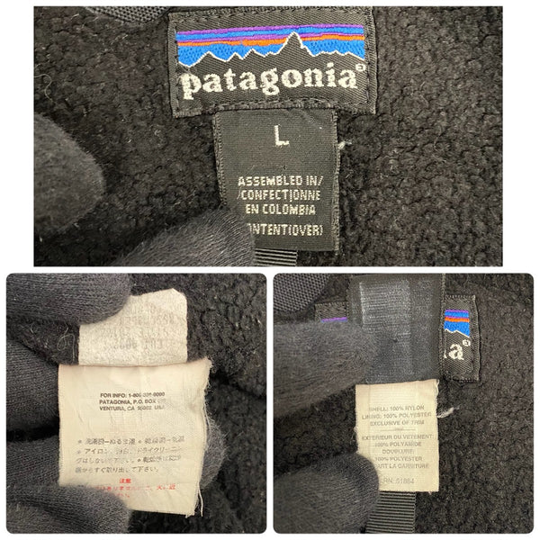 【曜日割引対象外】 パタゴニア PATAGONIA 90's Shelled Synchilla Jacket ナイロン ジャケット ブラック Lサイズ 201MT-3725 VB