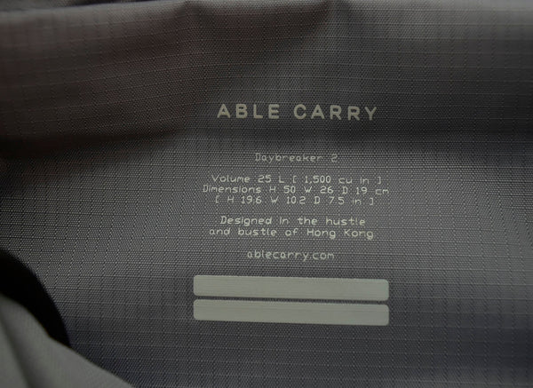 エイブルキャリー Able Carry  バックパック デイリーバックパック 黒 バッグ メンズバッグ バックパック・リュック ブラック 103B-57