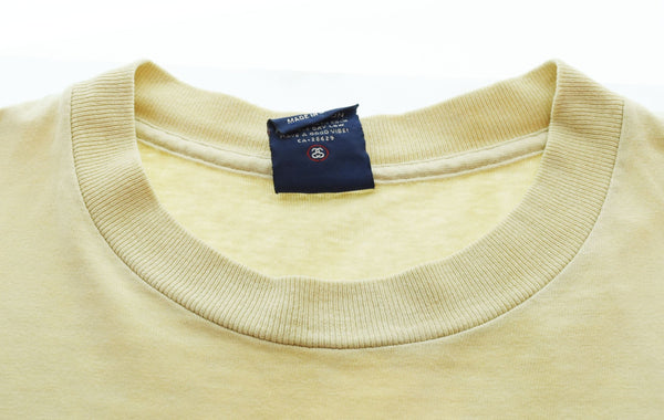 ステューシー STUSSY USA製 SSリンクロゴ プリント 半袖Tシャツ  Tシャツ ベージュ Mサイズ 103MT-2589