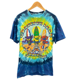 バンドTシャツ BAND-T Liquid Blue Grateful Dead Summertime Surf Bears Tie Dye T-shirt  リキッドブルー　グレイトフルデッド　タイダイ Tシャツ 総柄 マルチカラー Mサイズ 101MT-2610