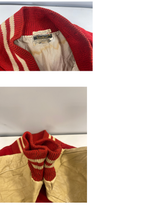 ヴィンテージ vintage 60's～ 60年代 Ceather ウール スタジャン バーシティジャケット アワードジャケット 袖レザー ツートン ベージュ ジャケット レッド 101MT-5452