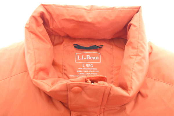 エルエルビーン L.L.Bean ダウンベスト DOWNTEK PERTEX ドローコード L ベスト オレンジ Lサイズ 103MT-3464