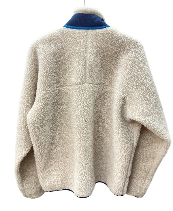 パタゴニア PATAGONIA 20AW CLASSIC RETRO-X クラシック レトロX フリース ボア ジャケット 白 STY23056FA20 ジャケット ロゴ ベージュ Lサイズ 104MT-1383