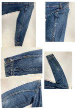 リーバイス Levi's 70's 70s 70年代 70505 BIGE ビッグE ボタン裏524刻印 デニムジャケット Gジャン ヴィンテージ Vintage - ジャケット ブルー フリーサイズ 101MT-3619