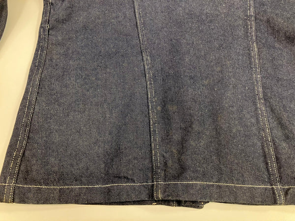 ヴィンテージ vintage 80's 80年代 EURO ユーロ フレンチワーク デニムジャケット カバーオール フランス製 44/M ジャケット ブルー Mサイズ 101MT-4234