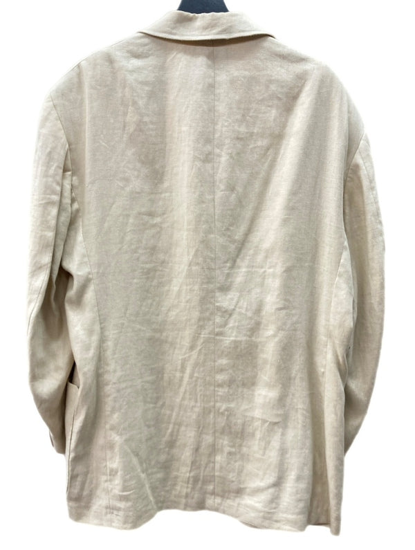 ダブルアールエル RRL 90s 90年代 三ツ星タグ JACKET テーラード フロントボタン ヴィンテージ VINTAGE ラルフローレン RALPH LAUREN LINEN リネン 麻 USA製 BEIGE ジャケット ベージュ Mサイズ 104MT-2043