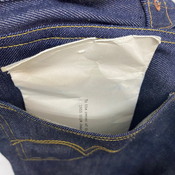 【曜日割引対象外】 リーバイス Levi's LEVI'S VINTAGE CLOTHING 501XX 1933年モデル リジット 33501-0049 デニム ブルー W33 L34サイズ 201MB-1146 VB