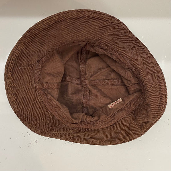 【曜日割引対象外】 【中古】キャピタル KAPITAL コーデュロイ バケットハット 帽子 メンズ帽子 ハット ブラウン 201goods-751 VB