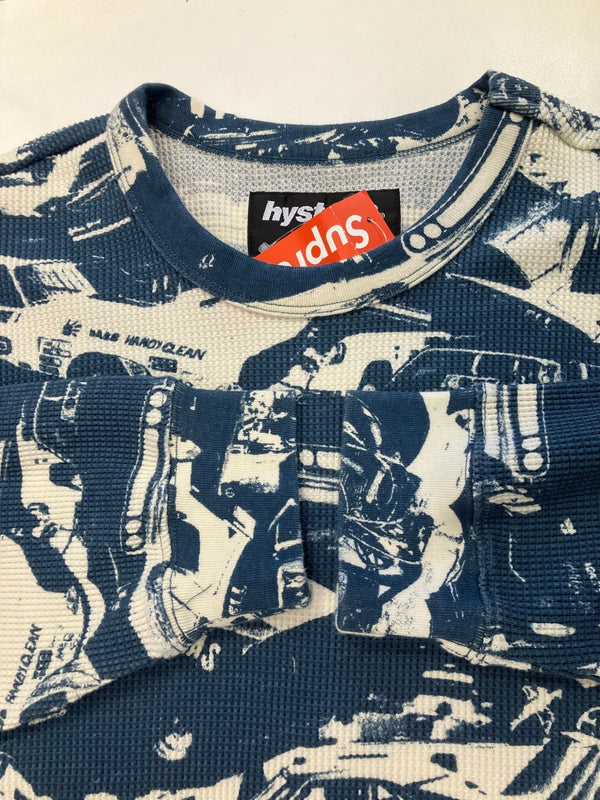 シュプリーム SUPREME 2024AW Hysteric Glamour Cars Thermal ヒステリックグラマーカーズサーマルロングスリーブ ティール ロンT ブルー Mサイズ 101MT-3805