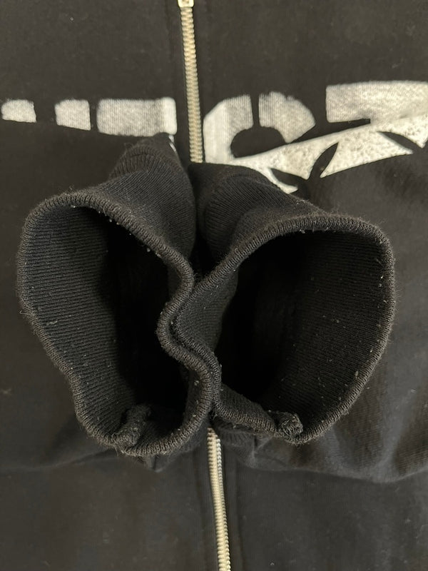 ネスト THE NEST ARMY ZIP UP HOODIE 黒 パーカ ブラック Lサイズ 101MT-4853