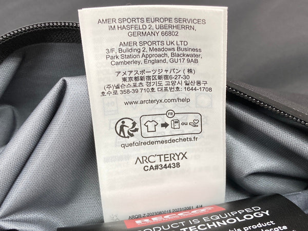アークテリクス ARC’TERYX Beta Jacket GORE-TEX ベータ ゴアテックス マウンテンパーカー アウトドア 刺繍 黒 ジャケット ロゴ ブラック XLサイズ 104MT-1908