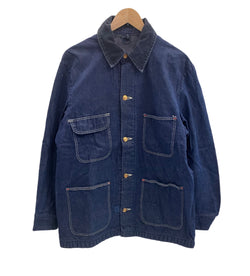 ラングラー Wrangler 70's 70年代 デニム カバーオール 襟コーデュロイ BLUE BELL ブルーベル ジャケット ブルー 101MT-4791
