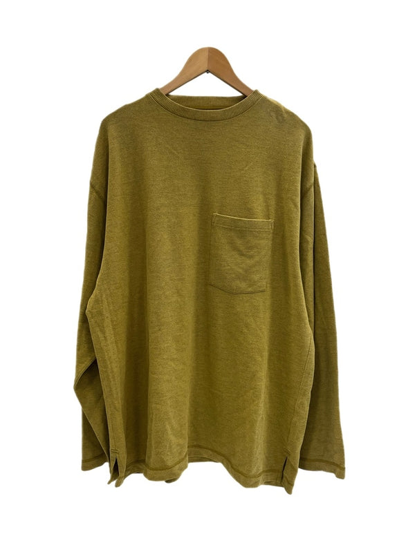 パタゴニア PATAGONIA 90s 90's 90年代 オーバルロゴ 鹿子 長袖 ポケットTシャツ ロンT 黄 ロンT イエロー Lサイズ 101MT-5110